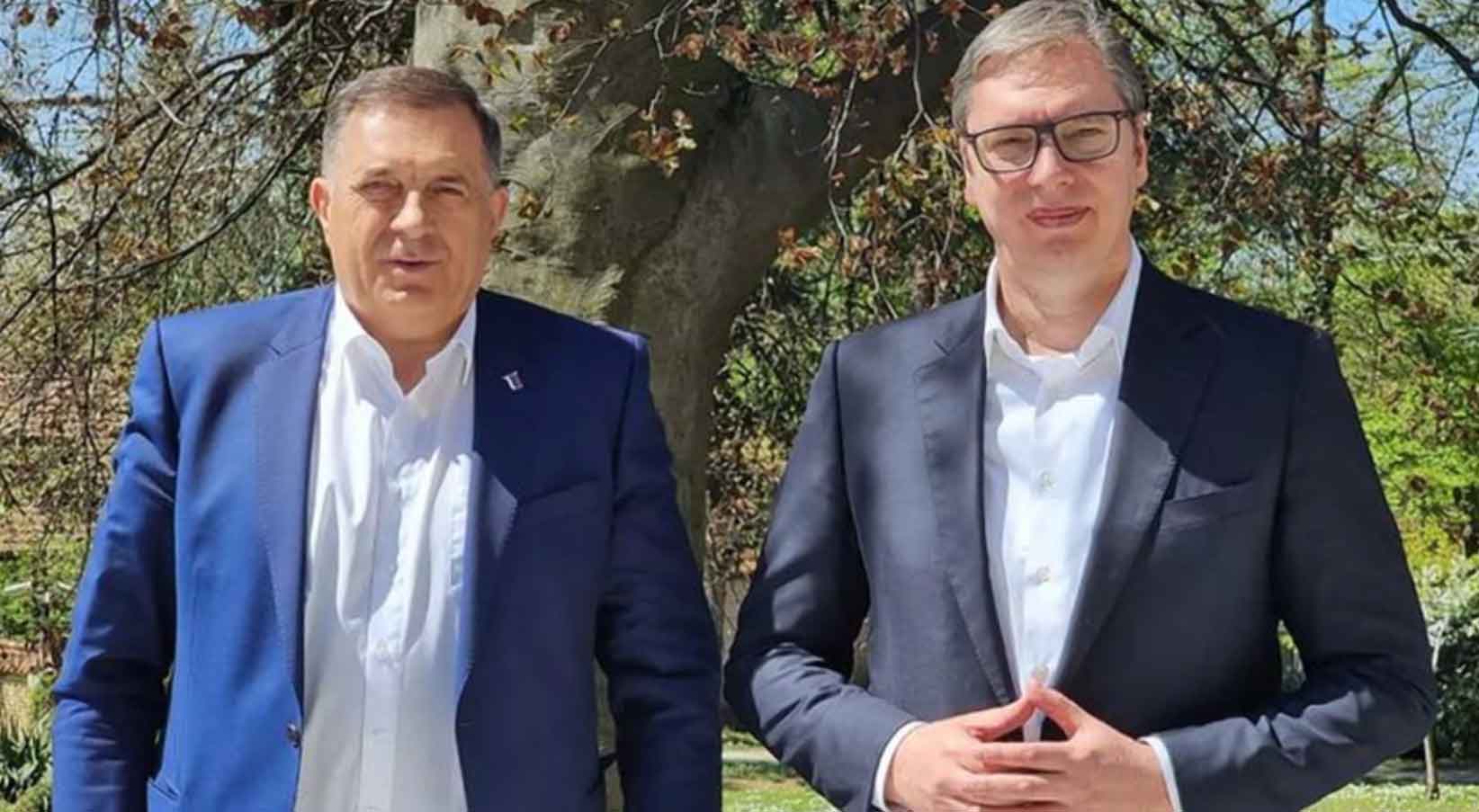 Vučić: I Dodik je pod sankcijama, evo ga pored mene, družimo se