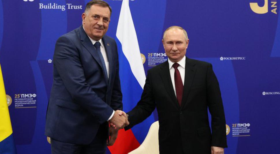 Perović otkrio o čemu će Dodik razgovarati sa Putinom u Moskvi