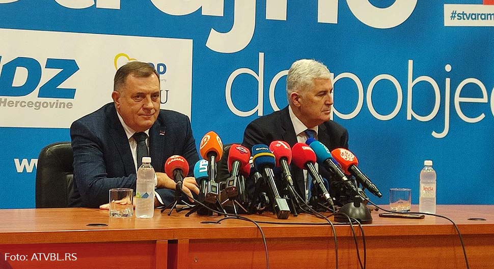 Dodik i Čović u Mostaru o djelovanju SNSD-a i HDZ-a na nivou BiH