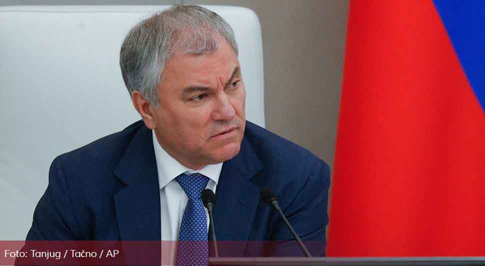 Volodin: Zemlje EU ratuju protiv Rusije