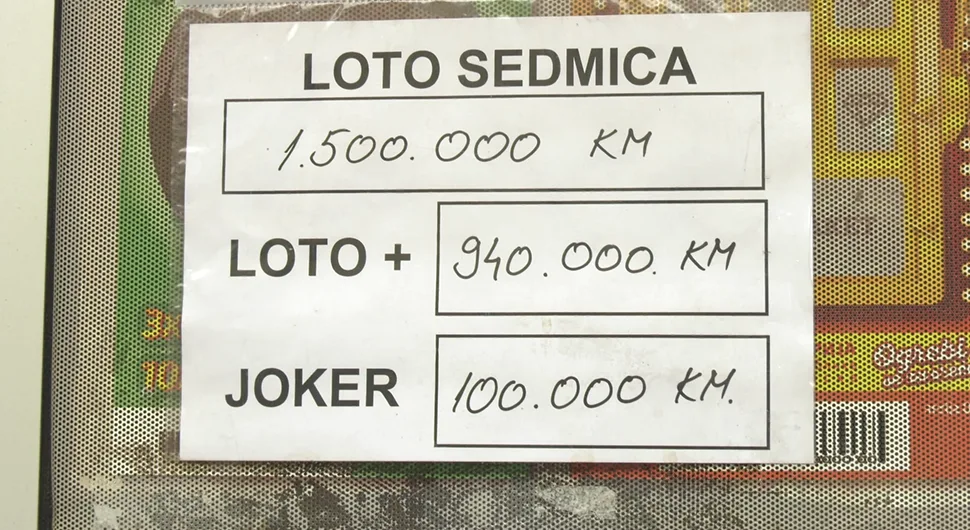 Izvučena Loto sedmica vrijedna 1,5 miliona KM, srećni dobitnik iz Bijeljine