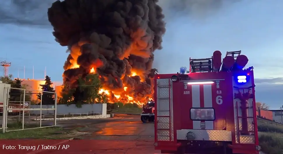 Ugašena vatra u skladištu goriva u Sevastopolju