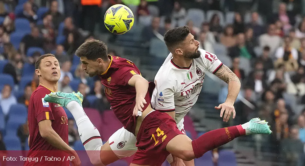 Roma ispustila pobjedu protiv Milana u posljednjoj sekundi meča