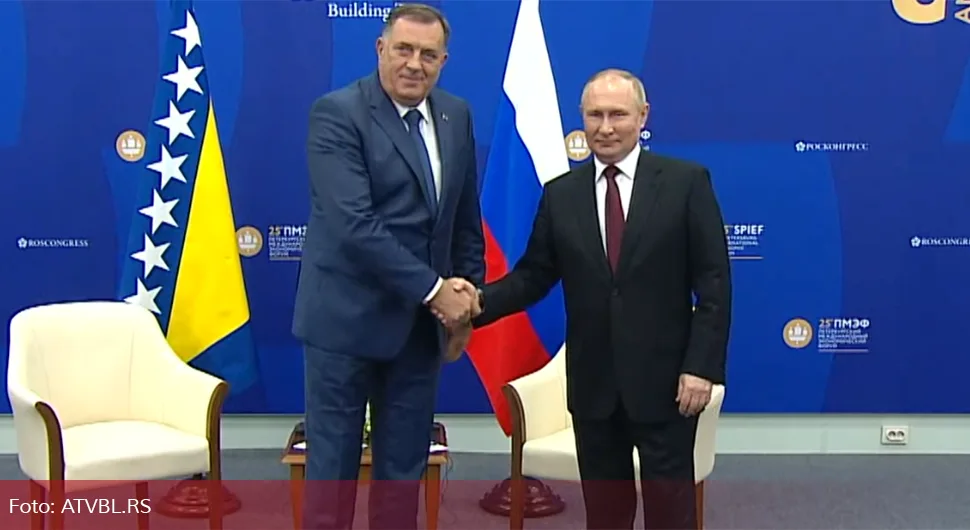 O čemu će razgovarati Dodik i Putin?