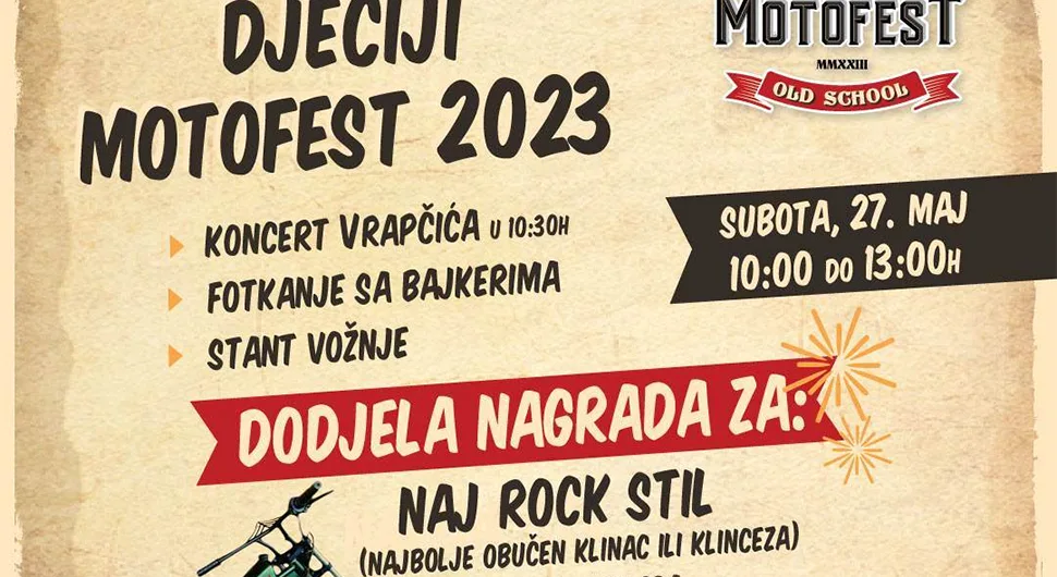 Program i zabava i za najmlađe u okviru Moto Festa