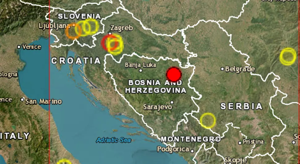 Zemljotres u BiH: Jako se treslo, baš se ljuljalo