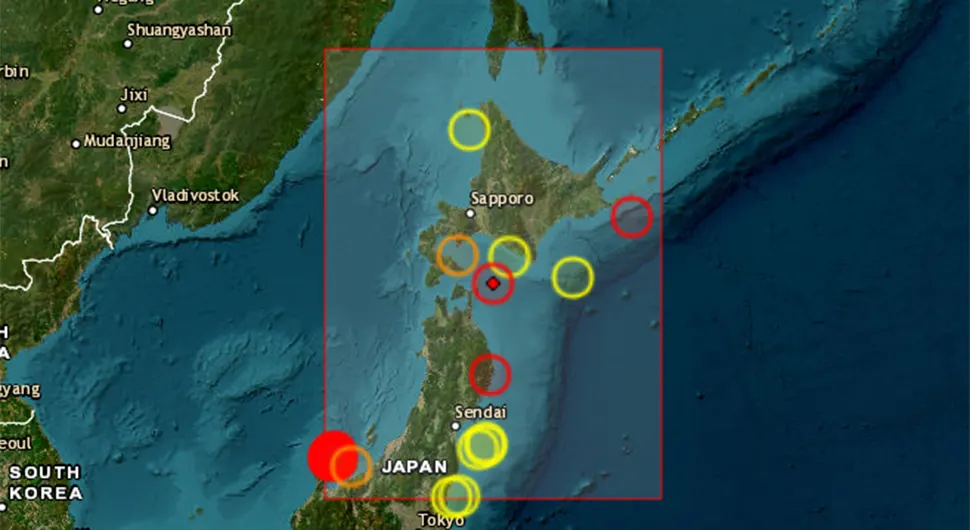 Snažan zemljotres pogodio Japan