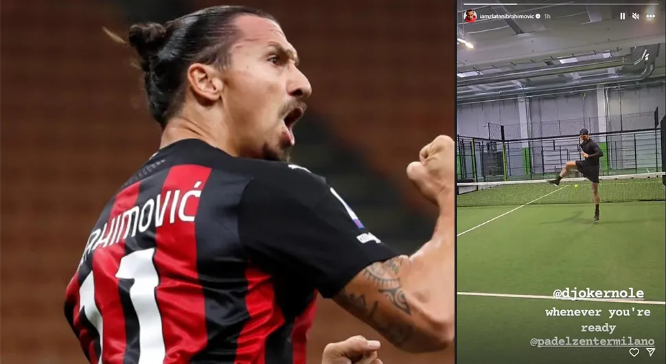 Ibrahimović izazvao Đokovića na partiju tenisa