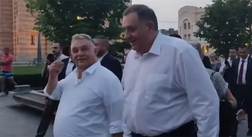 Dodik i Orban prošetali Banjalukom