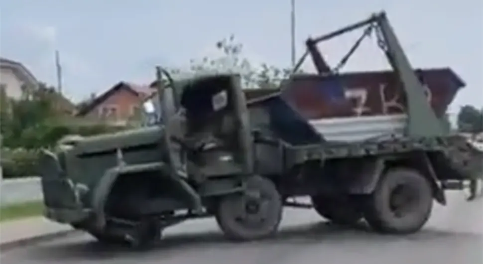 Vojni kamion ostao bez točka na putu kod Laktaša