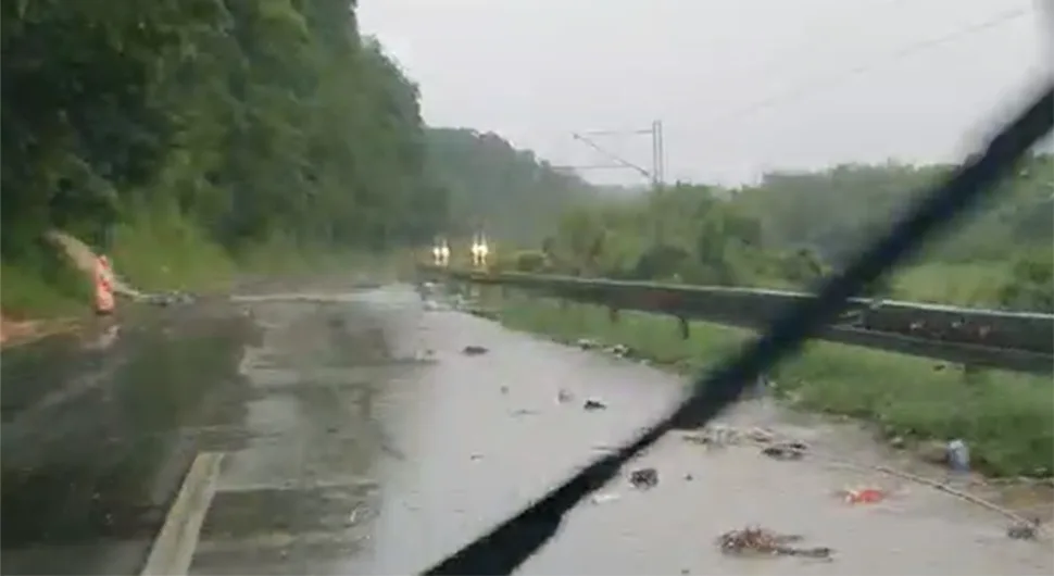 Odron na putu Prijedor - Novi Grad