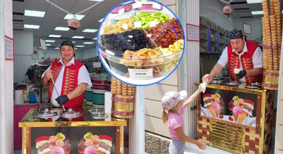 Dašak orijenta u Banjaluci: Alihan i njegov sladoled atrakcija u Gospodskoj (FOTO/VIDEO)