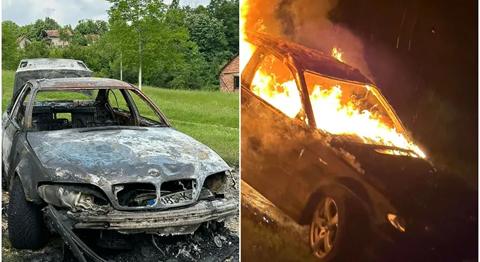 Izgorio BMW: Vještak kaže da je samozapaljenje, vlasnik mu poručio da laže