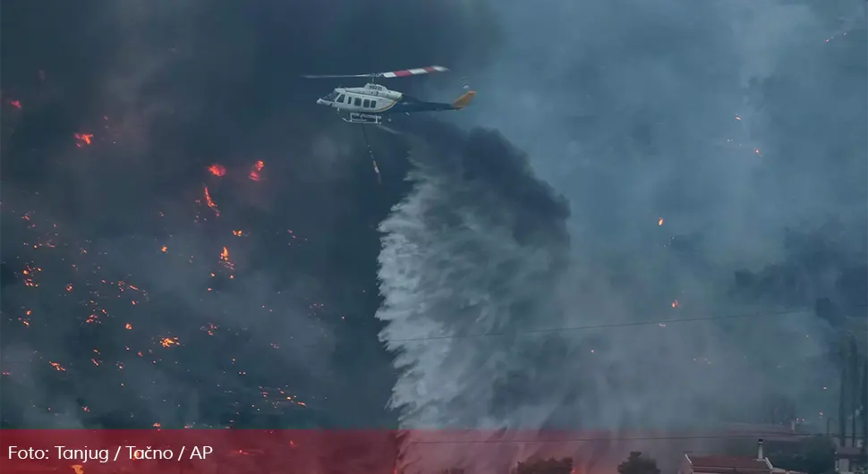 Dramatični prizori u Grčkoj: Bukte požari, hiljade djece evakuisano, zatvoren dio auto-puta