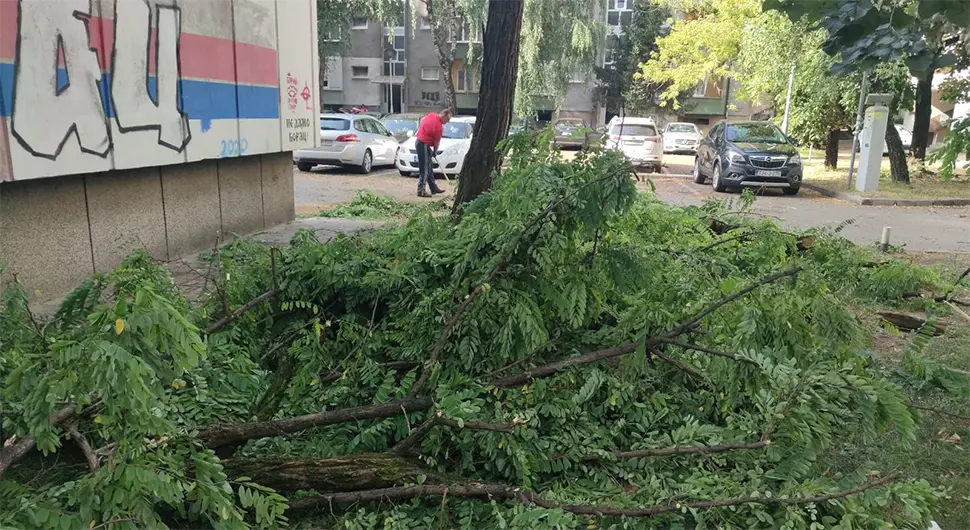Ekipe na terenu: Čiste se ulice Banjaluke nakon snažnog nevremena