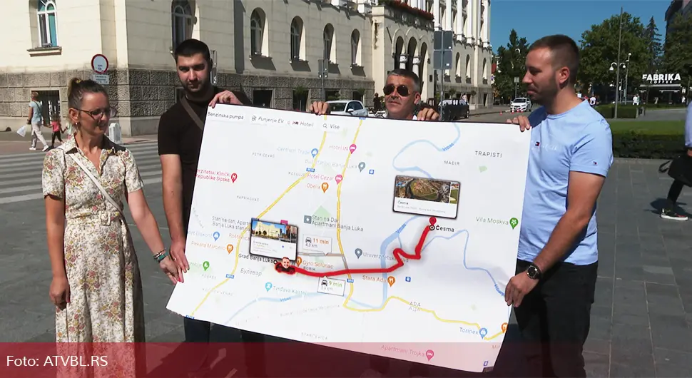 Gradonačelniku Banjaluke izradili mapu kako bi našao put do njih
