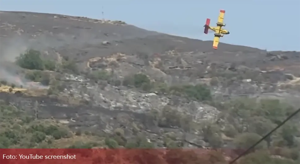 Jeziv video: Snimljen trenutak pada aviona u Grčkoj!