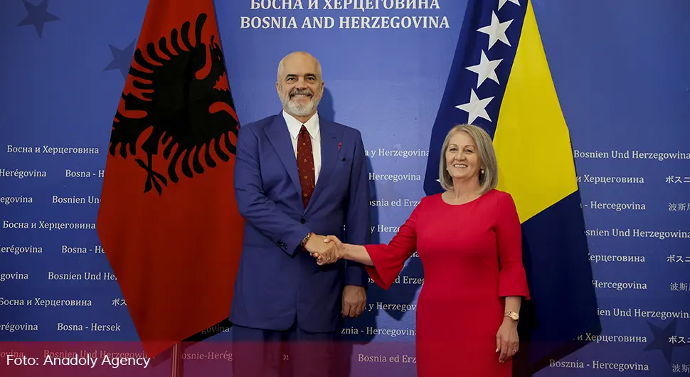 Edi Rama stigao u posjetu BiH, sastao se sa Krišto: Dobri i prijateljski odnosi