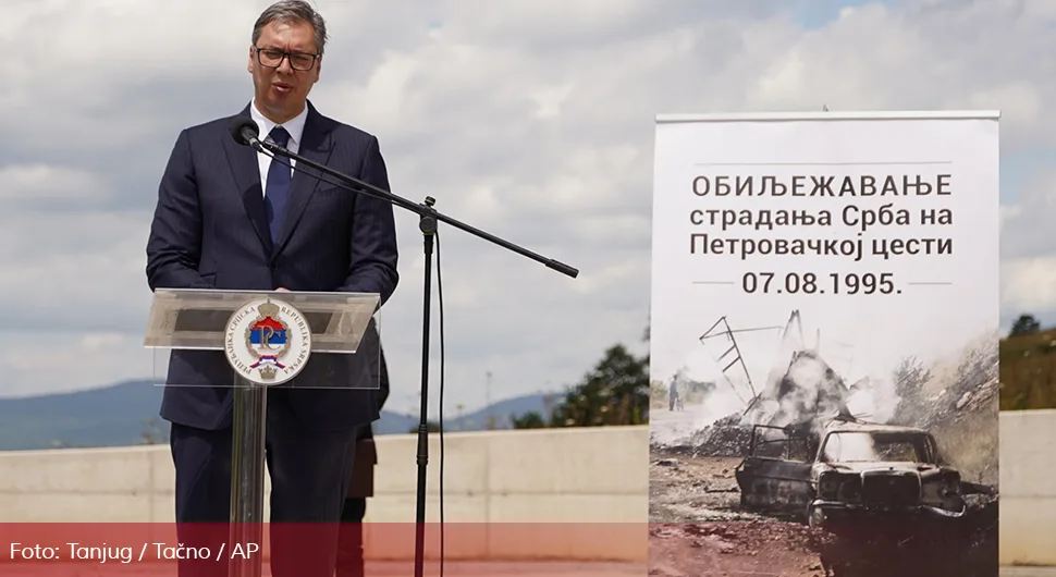 Vučić: Nikada nećemo zaboraviti djecu ubijenu na Petrovačkoj cesti