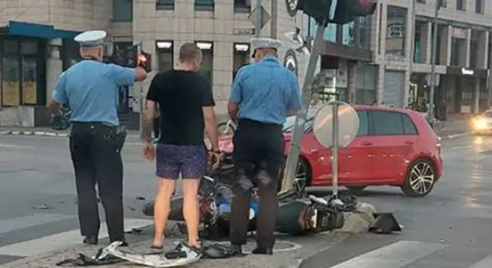 U saobraćajnoj nezgodi povrijeđen motociklista