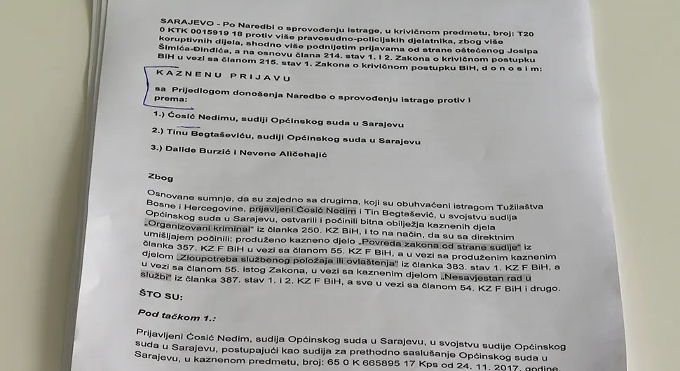 Tužilac Ćosić i ranije prijavljivan za kriminal u pravosuđu