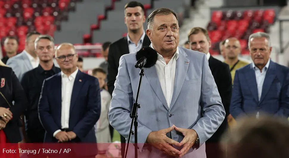 Dodik: Banjaluka će tek da gradi stadion kakav je dobio Leskovac