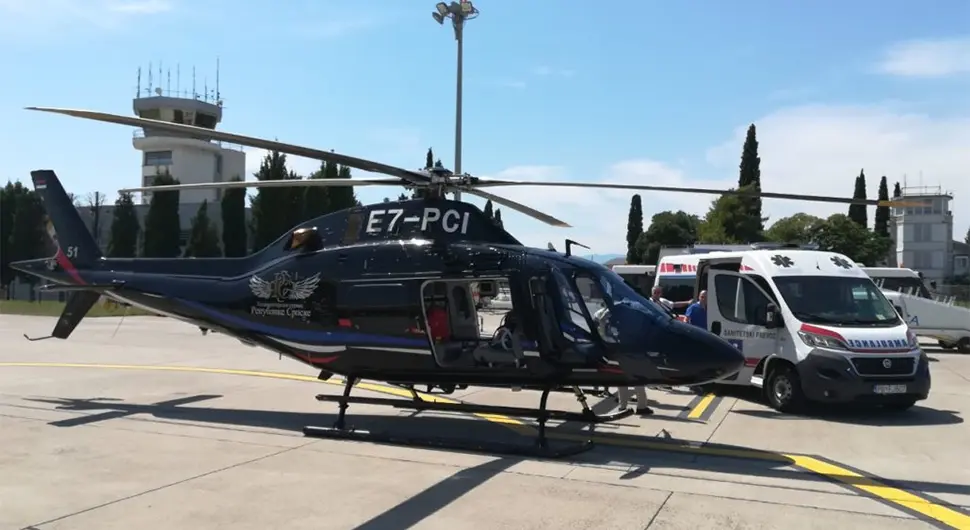 Dva pacijenta transportovana Helikopterskim servisom iz Trebinja u bolnicu u Bijeljini