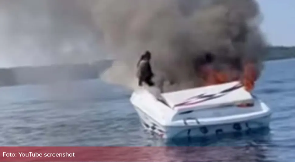 U zadnji trenutak izbjegli smrt na zapaljenom čamcu – VIDEO