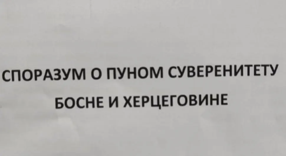 Погледајте шта пише у Споразуму о пуном суверенитету БиХ који је предложио Додик