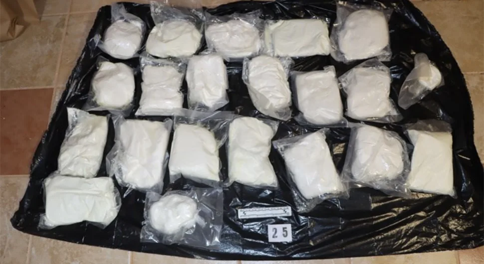 Pronađeno 20 kilograma amfetamina, uhapšen dvojac