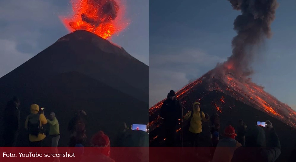 Turisti previše prišli vulkanu, a onda je počeo izbacivati lavu