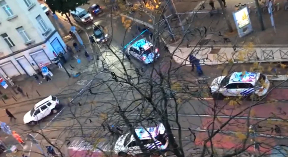 Prvi snimak sa mjesta gdje je navodno upucan napadač u Briselu