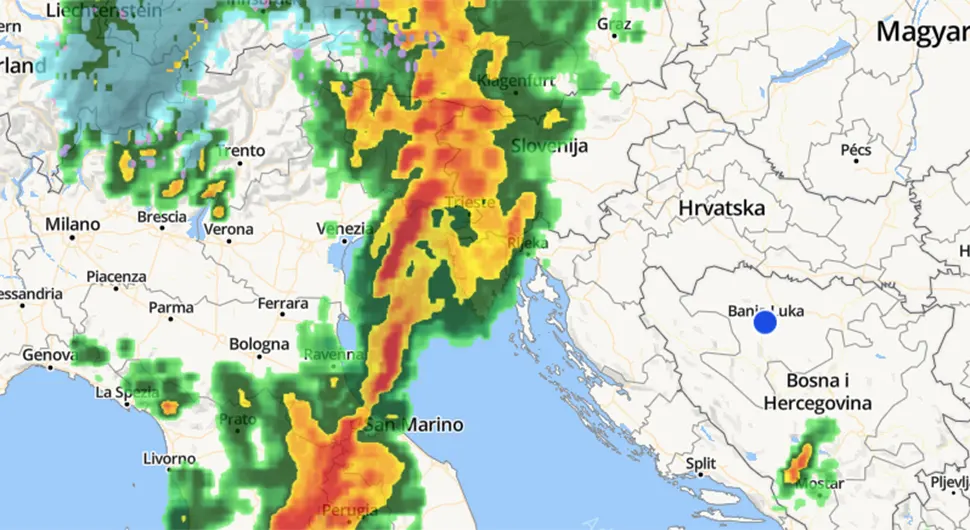 Stiže nevrijeme u BiH, upaljen alarm - pratite kretanje oblaka