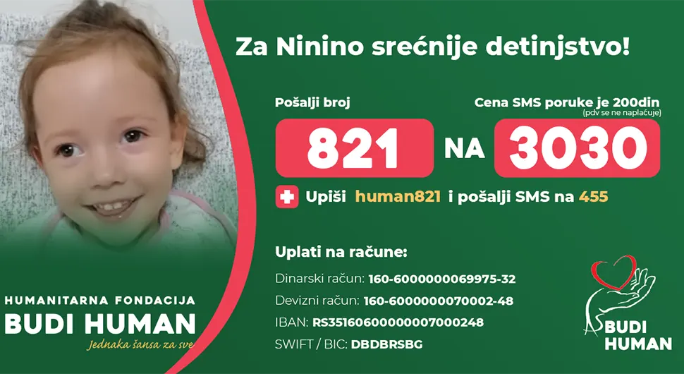 Malenoj Nini je potrebna naša pomoć: Pokažimo humanost