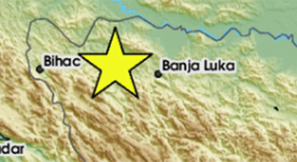 Zemljotres u BiH, epicentar oko 50 kilometara od Banjaluke