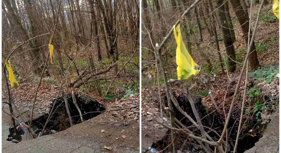 Krater u Banjalučkom naselju, navodno došlo i do udesa