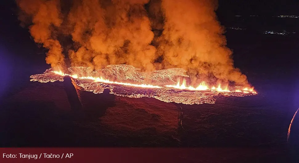 Nakon erupcije vulkana, u Islandu lava stigla do kuća
