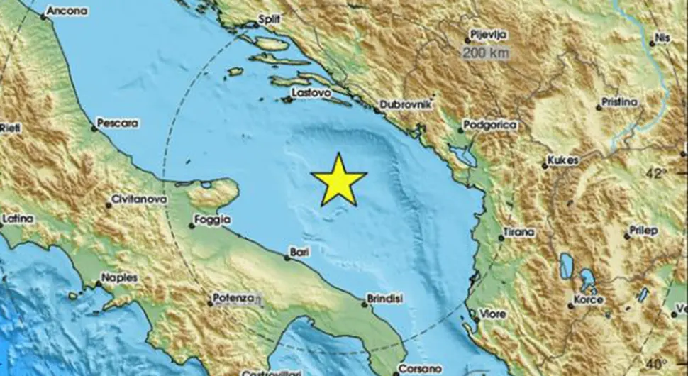 Земљотрес у Јадранском мору, осјетио се и у БиХ!