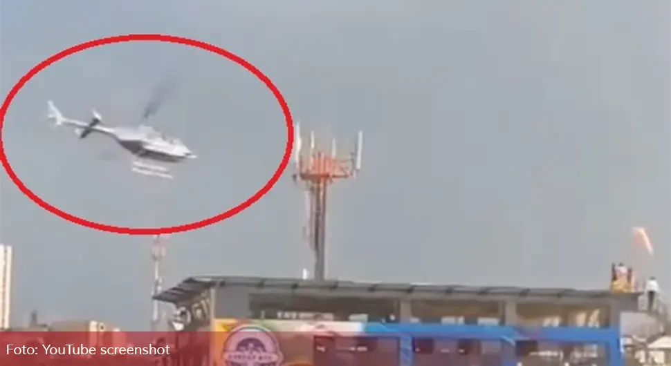 Снимљен језиви пад хеликоптера