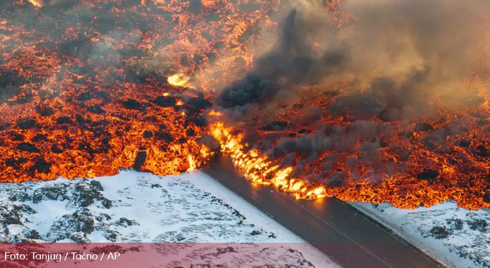 Dramatičan snimak: Potoci lave stigli do evakuisanog grada