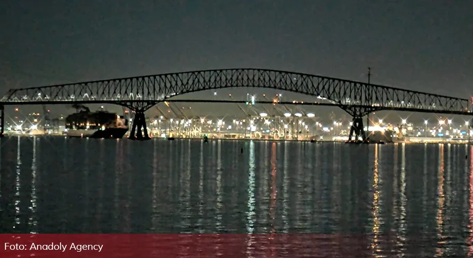 Oglasila se kompanija čiji brod je udario u most u Baltimoru