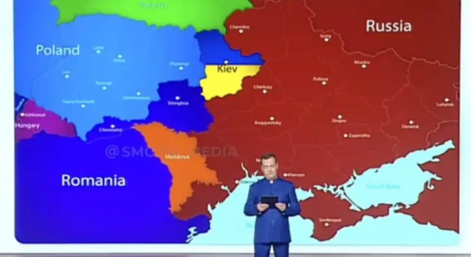Medvedev javnosti pokazao novu kartu Rusije