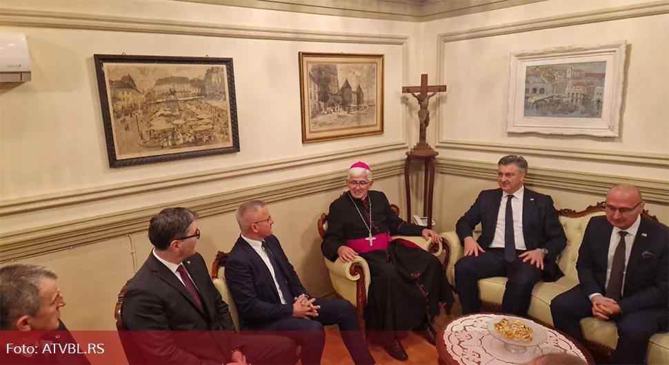 Plenković u Banjaluci povodom ustoličenja novog biskupa