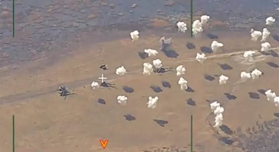 Потпуна деструкција: Украјински хеликоптери слетјели на тренутак па уништени