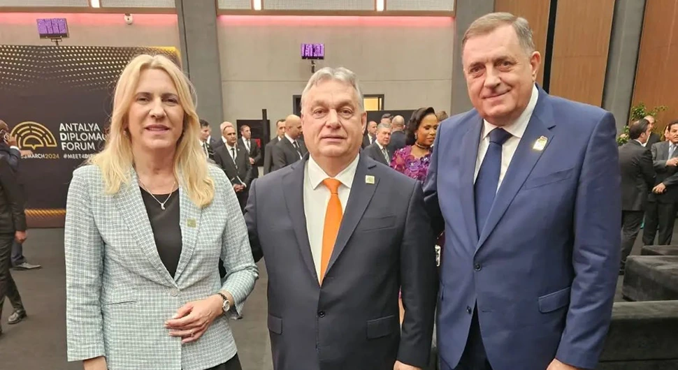 Susret Cvijanovićeve, Dodika i Orbana u Antaliji