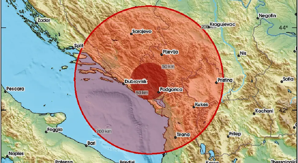 Још један земљотрес у Црној Гори