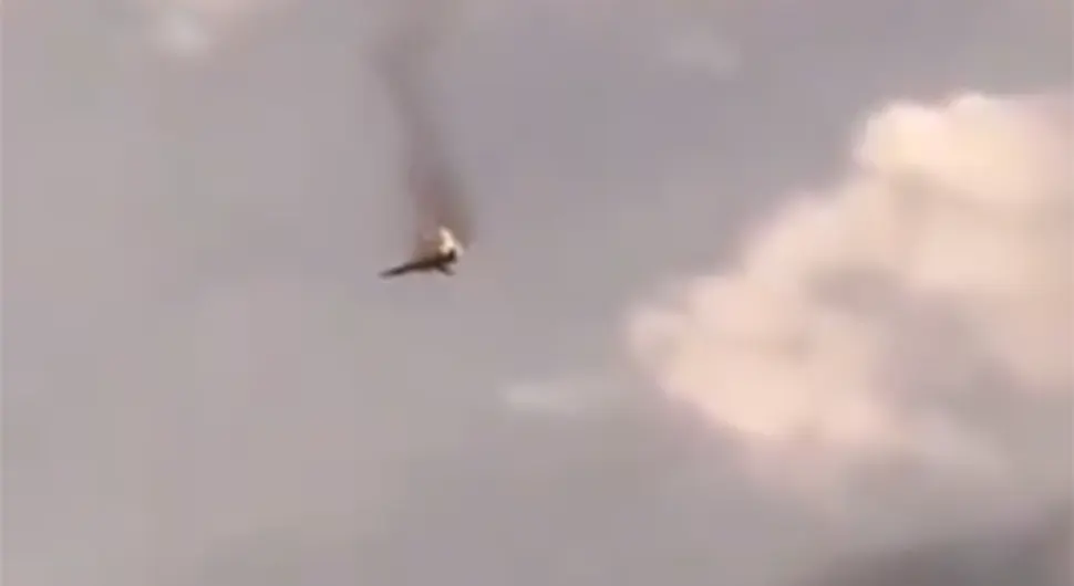 Prvi snimak pada ruskog bombardera