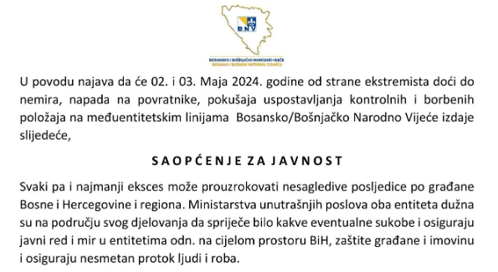 Nove prijetnje iz drugog entiteta: Pominju sukobe, ratna dešavanja i genocide