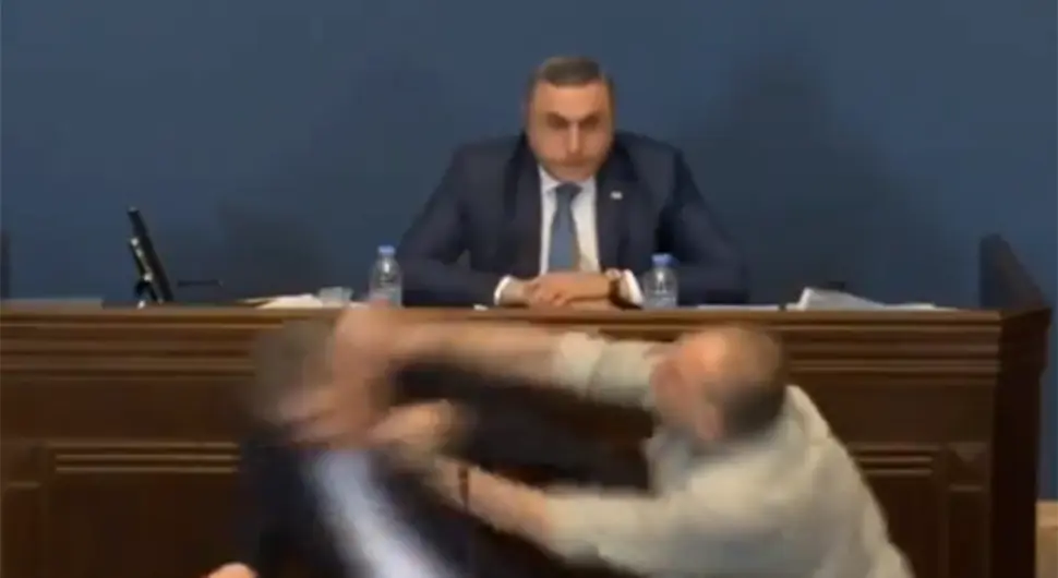 Tuča u gruzijskom parlamentu: Poslanika udario pesnicom u glavu