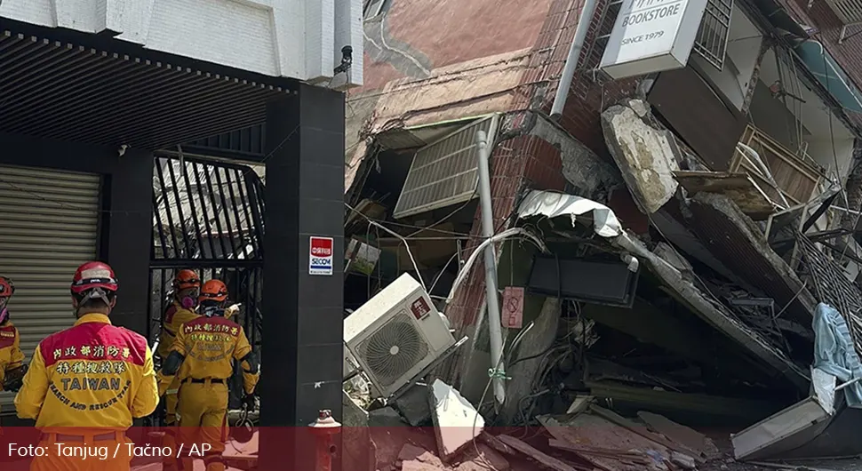 Više od 700 povrijeđenih u zemljotresu na Tajvanu, spasioci tragaju za zatrpanima